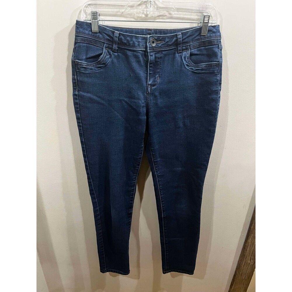 Simply Vera Vera Wang Womens Jeans 6 Skinny Dark Wash Denim Festival Mid Rise